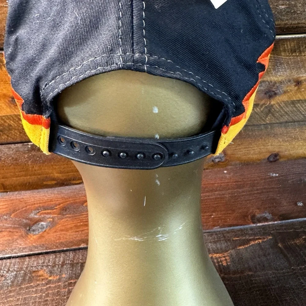 Harley Davidson Embroidered Flames Snapback Hat/ Cap‎ Licensed New With Tags